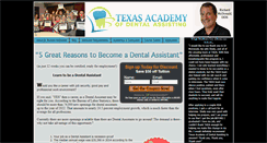 Desktop Screenshot of dentalassistantfortworth.com